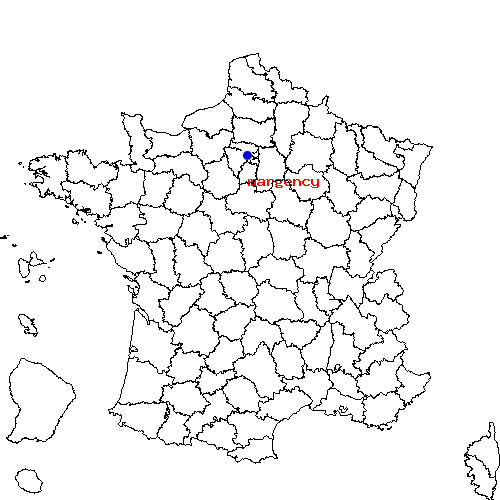 localisation sur le carte de margency 